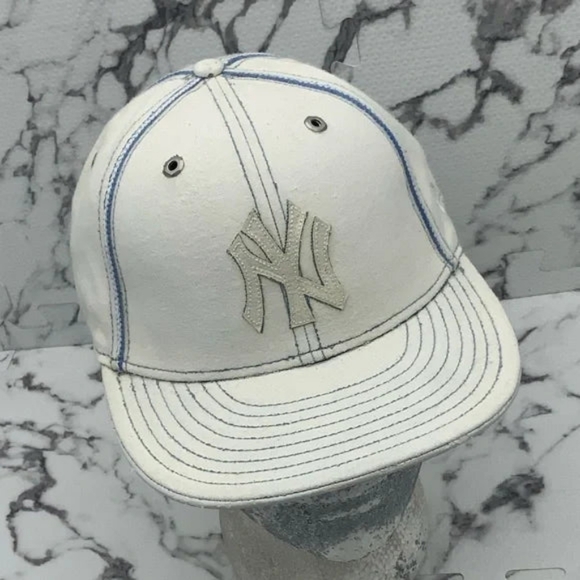 Men's New Era Cap Vintage Off White NY Yankees 59FIFTY Hat NWT - Picture 1 of 5